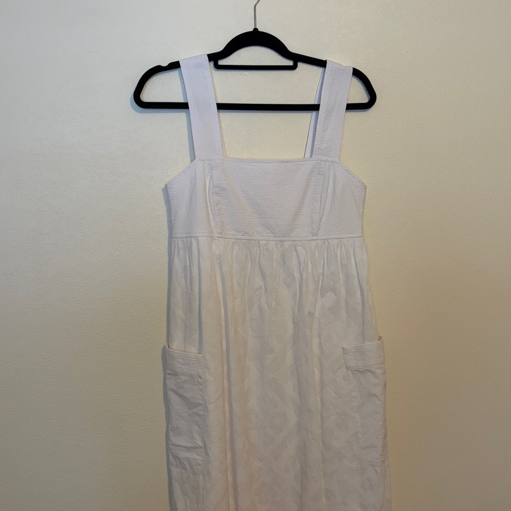 Madewell White Textured Dress